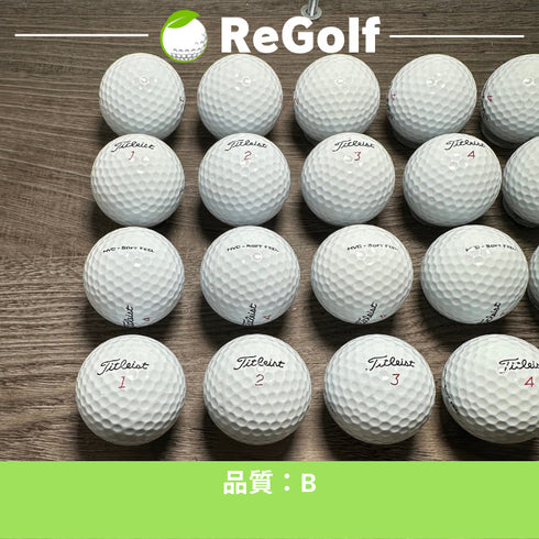 【中古】 【送料無料】 ロストボール タイトリスト HVC SOFT FEEL ソフトフィール ホワイト 20球 Bランク ゴルフボール リゴルフ